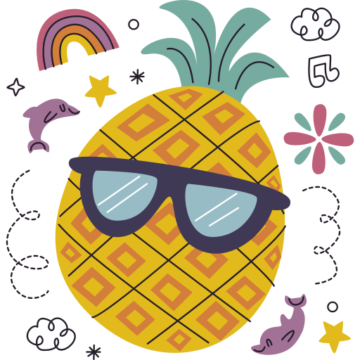 ananas kostenlos Sticker ananas kostenlos Sticker