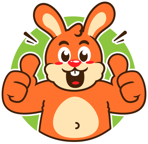 Bunny Stickers - Free animals Stickers