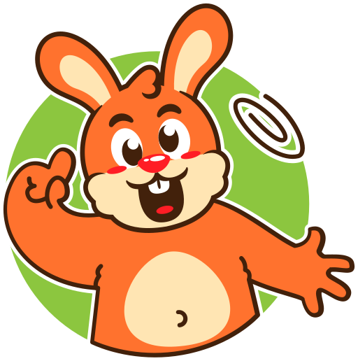 Bunny Stickers - Free animals Stickers