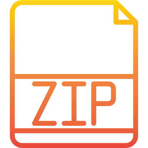 Zip icon Catkuro Gradient