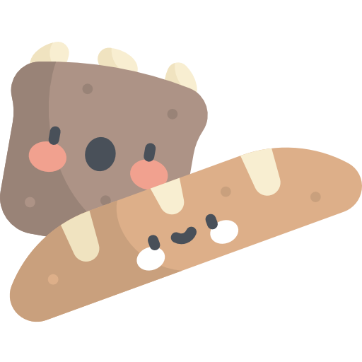 Bread Kawaii Flat Icon