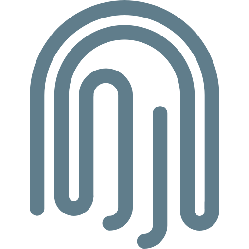 huella dactilar icono gratis