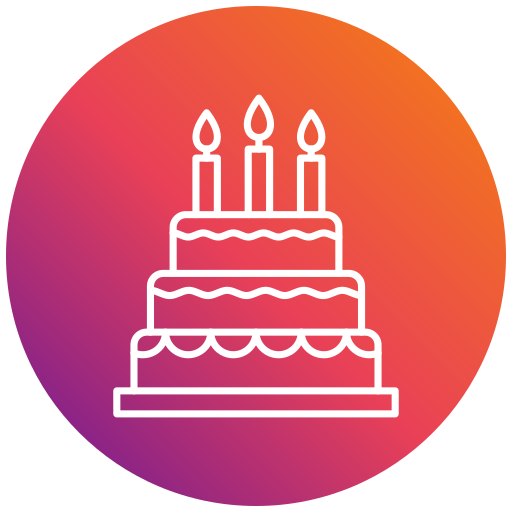 pastel de cumpleaños icono gratis