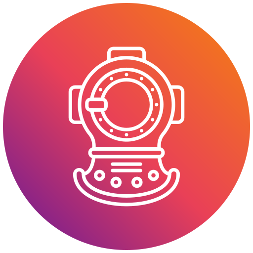 Diving helmet free icon