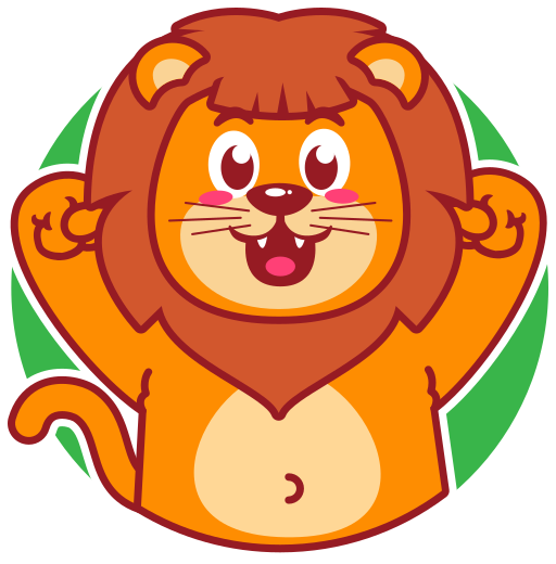 león gratis sticker