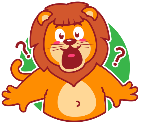 Lion free sticker
