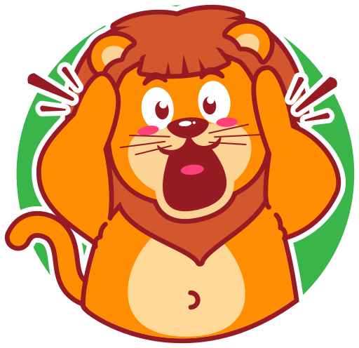 león gratis sticker