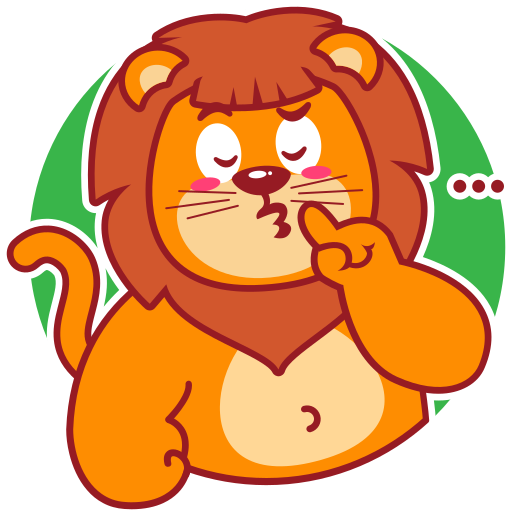 león gratis sticker