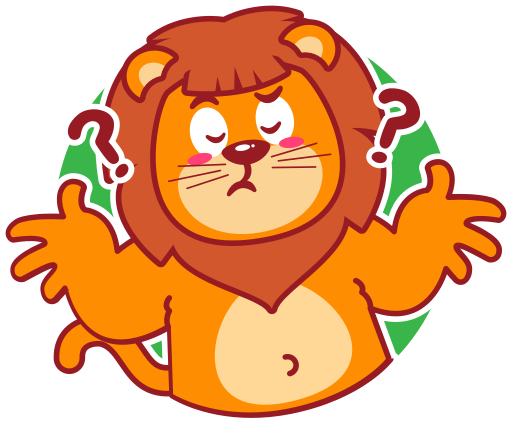 león gratis sticker