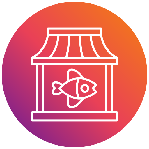 pescadería icono gratis