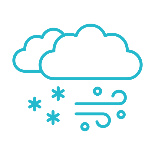 tormenta de nieve icono gratis