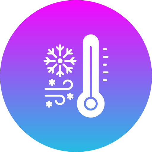 ola de frio icono gratis