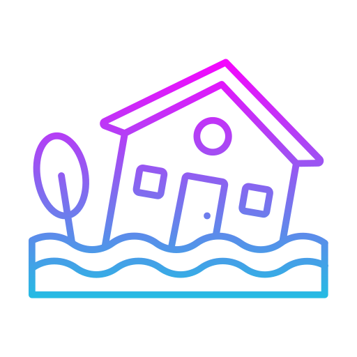 casa inundada grátis ícone casa inundada grátis ícone