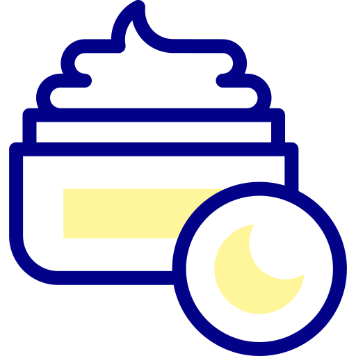 crema de noche icono gratis