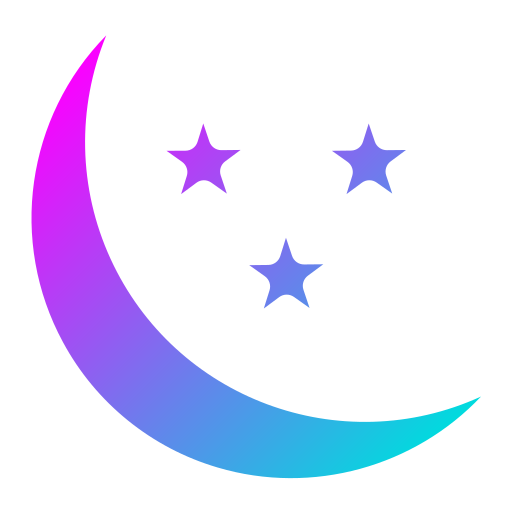 lua e estrelas grátis ícone