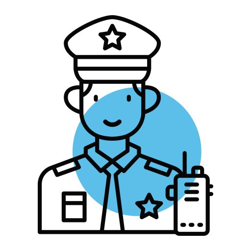 police Icône gratuit
