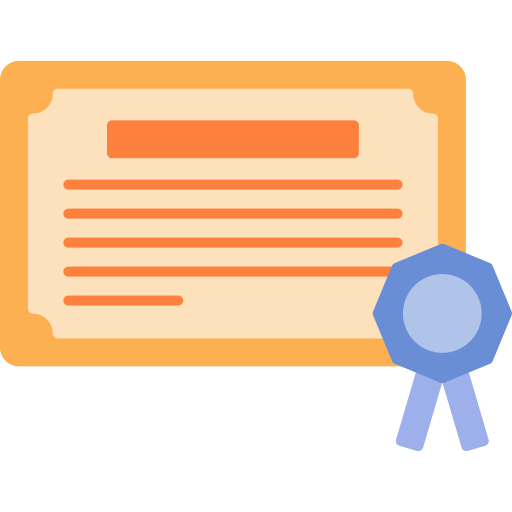 certificado icono gratis