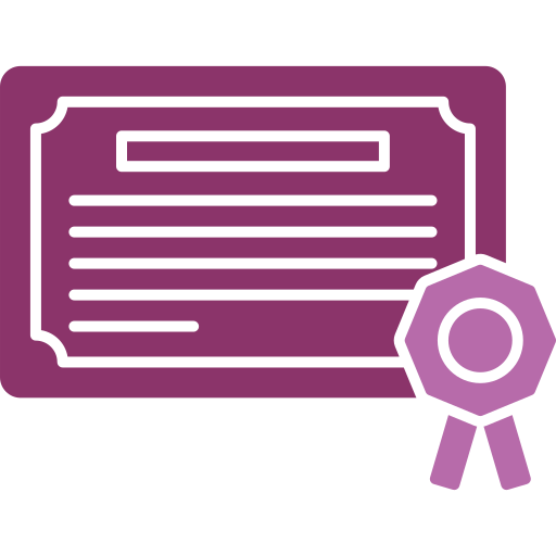 certificado icono gratis