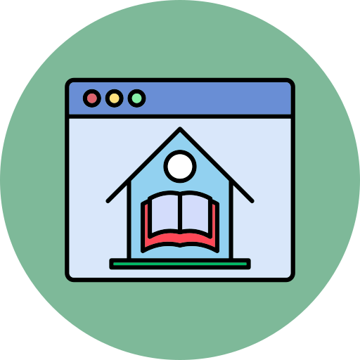 educación en línea icono gratis