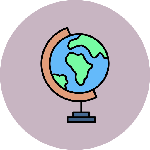 geografía icono gratis