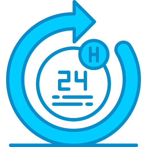 24 hour free icon 24 hour free icon