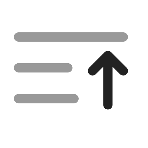 ascendente icono gratis