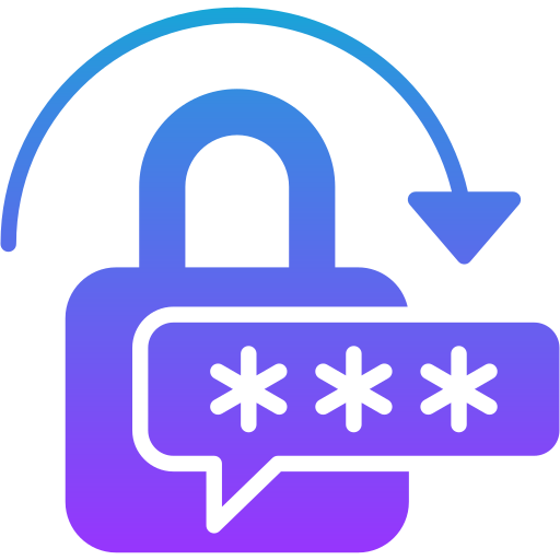 restablecer la contraseña icono gratis
