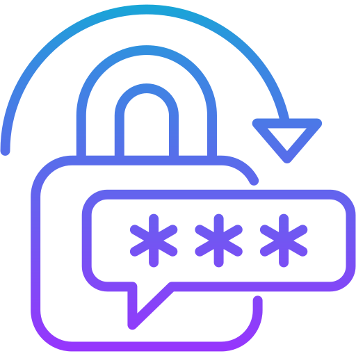 restablecer la contraseña icono gratis