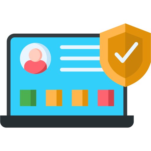 Protected profile free icon Protected profile free icon