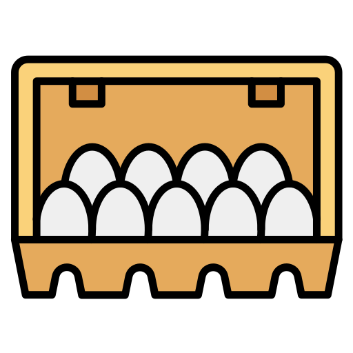 carton de huevos icono gratis