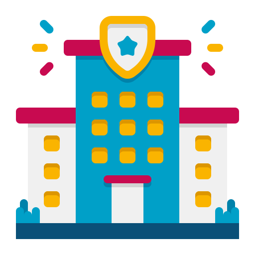 estación de policía icono gratis