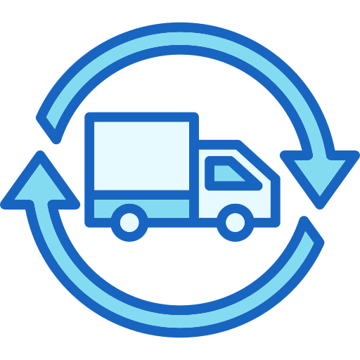 camión de reparto icono gratis