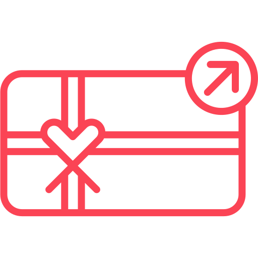 tarjeta de regalo icono gratis