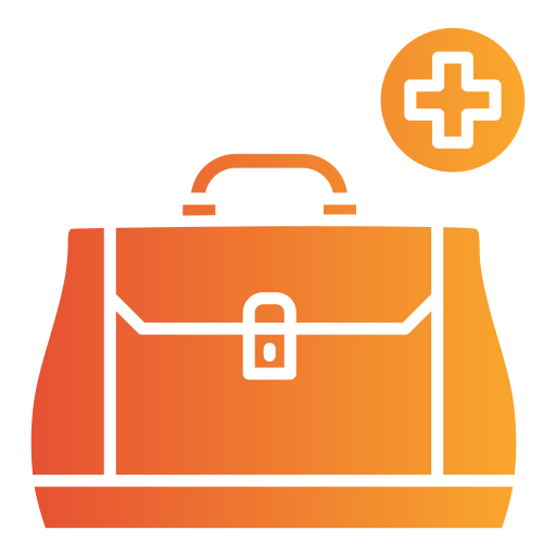 bolsa de médico icono gratis