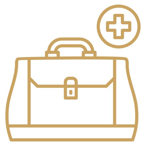 bolsa de médico icono gratis