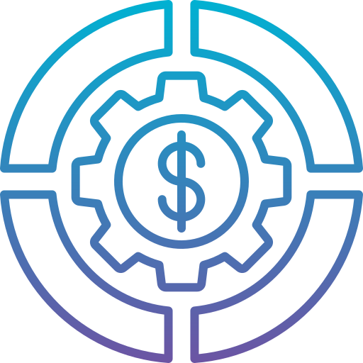 cuota de mercado icono gratis