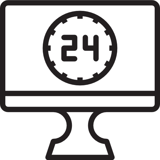 24 hours free icon