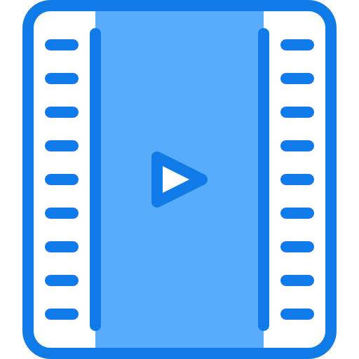 Video player Justicon Blue icon