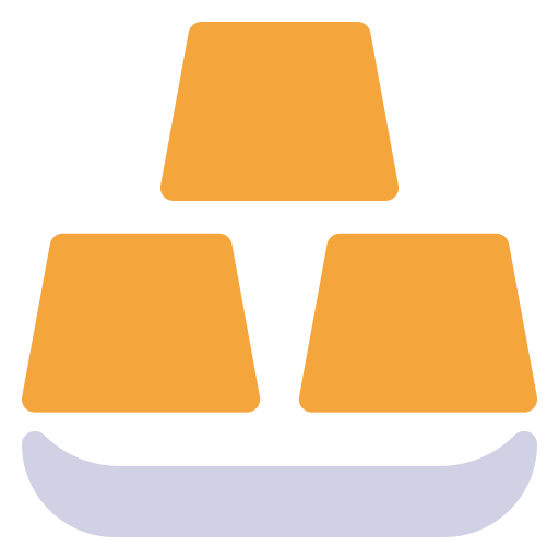 lingots d'or Icône gratuit