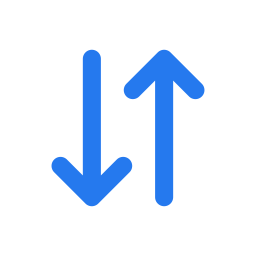 Up and down arrows free icon Up and down arrows free icon