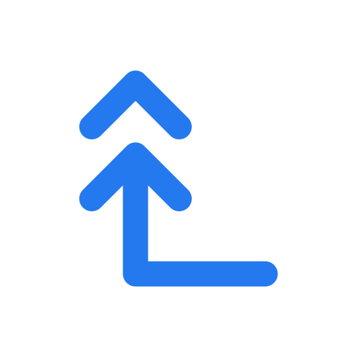 Up left arrow free icon