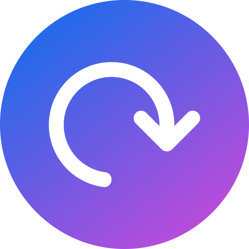 flecha circular icono gratis