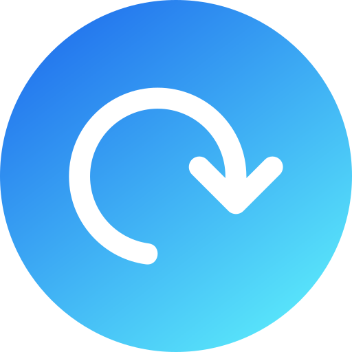 flecha circular icono gratis