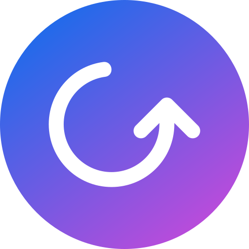 flecha circular icono gratis