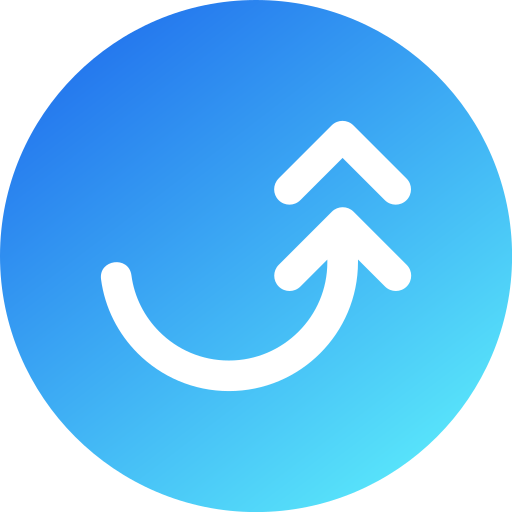 Up right arrow free icon