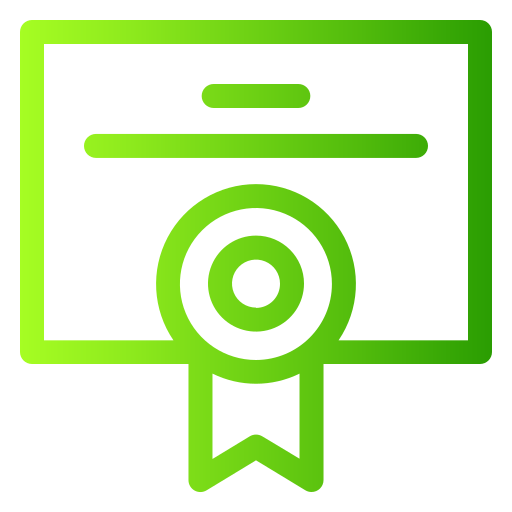 certificado icono gratis