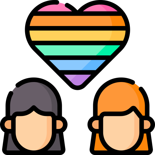 Lesbian - Free love and romance icons