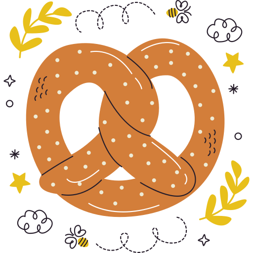 bretzel gratuit sticker bretzel gratuit sticker