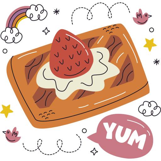 Dessert free sticker
