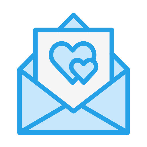 carta de amor icono gratis